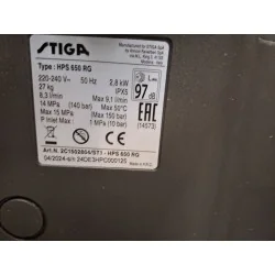Myjka ciśnieniowa Stiga HPS 650 RG (2800 W, 150 bar) OUTLET
