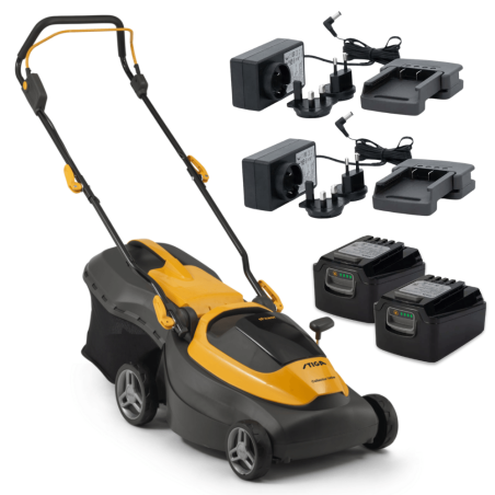 Stiga Collector 140e Kosiarka akumulatorowa w zestawie z 2 akumulatorami i ładowarką (0.55 kW, 38 cm, 40 l) - 291382068/ST2