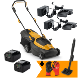 Zestaw Stiga Collector 140e + Rękawice + Skrobak do czyszczenia kosiarki