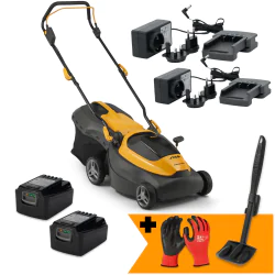 Zestaw Stiga Collector 140e + Rękawice + Skrobak do czyszczenia kosiarki