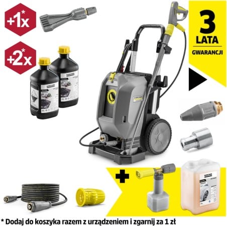 Zestaw Karcher HD 10/25-4 S Plus + Lanca pianowa + Piana alkaliczna RM 838
