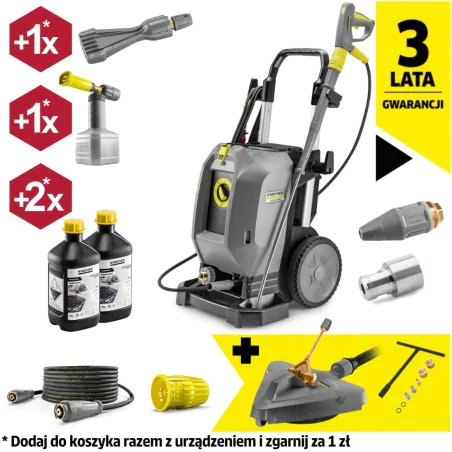 Zestaw Karcher HD 10/25-4 S Plus + Przystawka FRV 30 + Zestaw dysz do FR