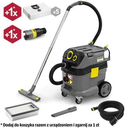 Karcher NT 30/1 Tact Te M Profesjonalny odkurzacz uniwersalny (1380 W, 30 l, klasa M) - 1.148-235.0