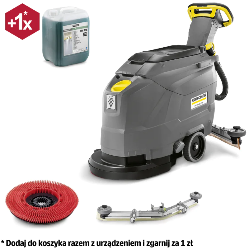 Karcher BD 43/25 C Bp Szorowarka akumulatorowa (1720 m²/h, 430 mm) - 1.515-400.0