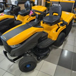 Stiga Estate 384e Akumulatorowy traktor ogrodowy (240 l, 3000 m², Automat) OUTLET
