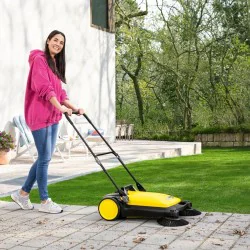 Karcher S 4 Twin Zamiatarka ręczna do kostki, piasku, liści (2400 m²/h, 680 mm, 20 l) OUTLET