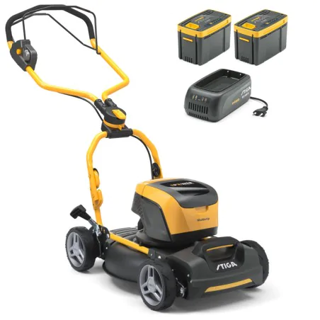 Stiga Multiclip 547e S Kosiarka akumulatorowa w zestawie z 2 akumulatorami i ładowarką (1.50 kW, 45 cm) - 298472058/ST1