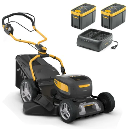 Stiga Combi 748e V Kosiarka akumulatorowa w zestawie z 2 akumulatorami i ładowarką (1.50 kW, 46 cm, 60 l) - 2L0487978/ST1