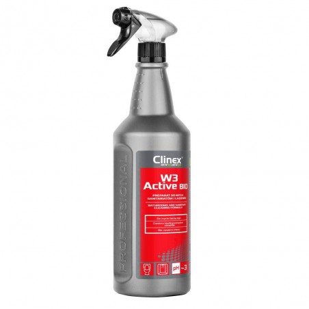 Płyn do mycia sanitariatów i łazienek Clinex W3 Active Bio (1 l)