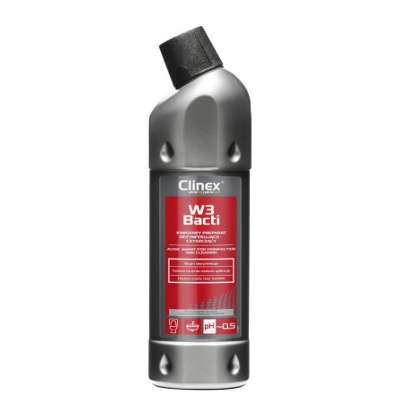 Kwaśny preparat żelowy dezynfekująco-czyszczący Clinex W3 Bacti (1 l)
