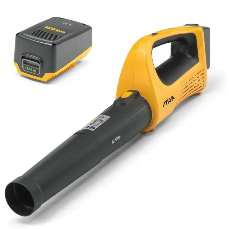 Stiga BL 100e Dmuchawa do liści w zestawie z akumulatorem i ładowarką (0.28 kW, 32 m/s, 20 V, 4 Ah) - 271504108/ST2 Stiga BL 100e Dmuchawa do liści w zestawie z akumulatorem i ładowarką (0.28 kW, 32 m/s, 20 V, 4 Ah) - 271504108/ST2