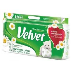 Papier toaletowy Velvet Rumianek Aloes 3W 8 rolek