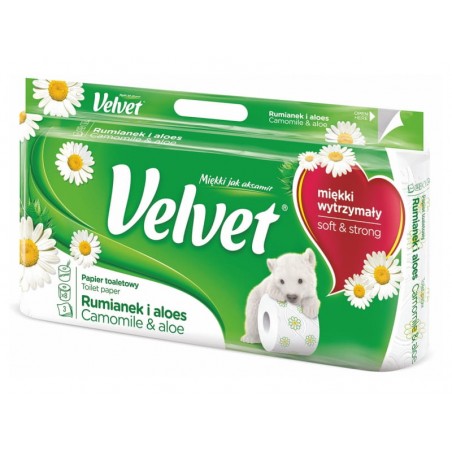 Papier toaletowy Velvet Rumianek Aloes 3W 8 rolek