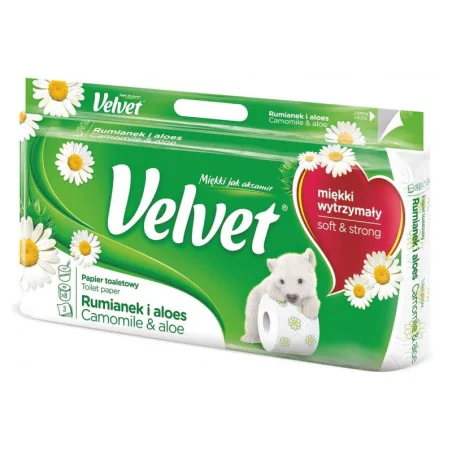 Papier toaletowy Velvet Rumianek Aloes 3W 8 rolek