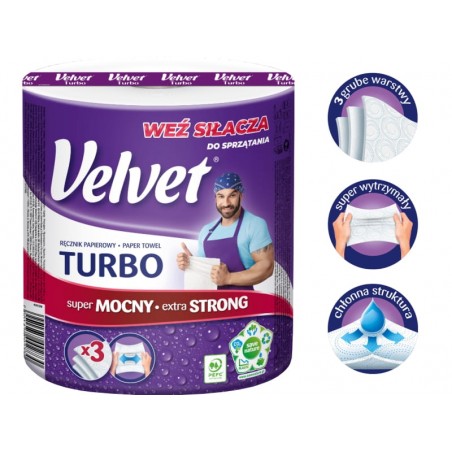 Ręcznik papierowy Velvet TURBO 1 rolka