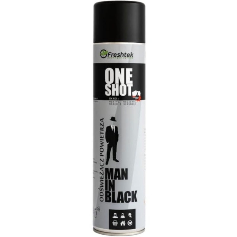 Odświeżacz powietrza Freshtek One Shot Man in black  600 ml-119508