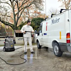 Zestaw Myjka wysokociśnieniowa Karcher HDS 5/15 U Ciepłowodna (150 bar, 450l/h, 80°C) + Akcesoria do czyszczenia fotowoltaiki