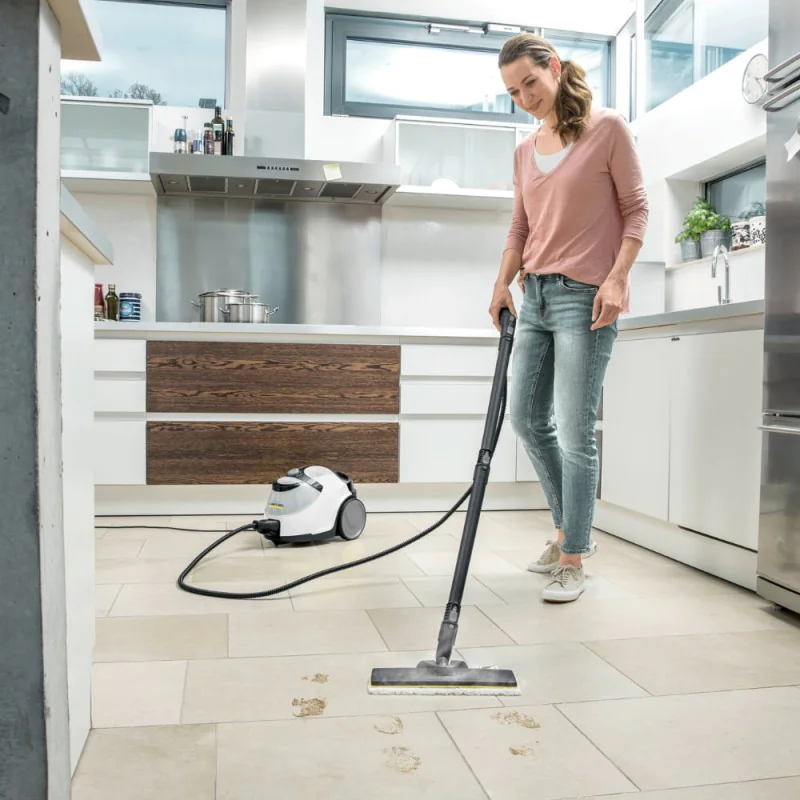 Zestaw Karcher SC 5 EasyFix + Nakładka do odświeżania dywanów + Duża okrągła szczotka