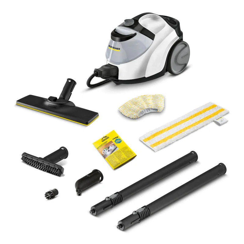 Zestaw Karcher SC 5 EasyFix + Nakładka do odświeżania dywanów + Duża okrągła szczotka
