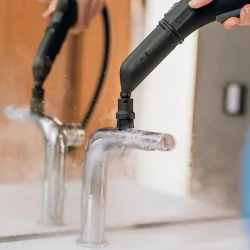 Zestaw Karcher SC 5 EasyFix + Nakładka do odświeżania dywanów + Duża okrągła szczotka