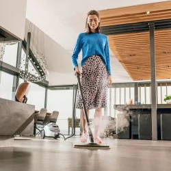 Zestaw Karcher SC 5 EasyFix + Nakładka do odświeżania dywanów + Duża okrągła szczotka