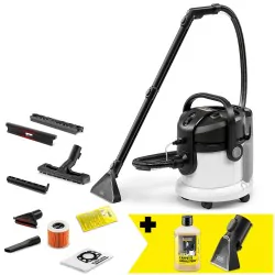 Zestaw Karcher SE 4 + Środek do czyszczenia RM 519 + Dysza do prania tapicerki