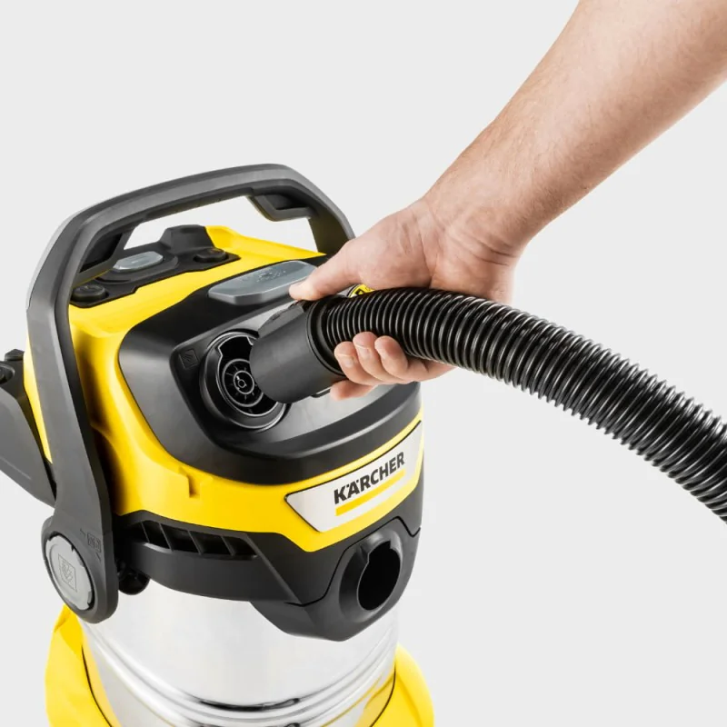 Karcher WD 6 P S V-30/6/22/T Odkurzacz warsztatowy z gniazdem i stalowym zbiornikiem (1300 W, 30 l, 6 m) - 1.628-361.0