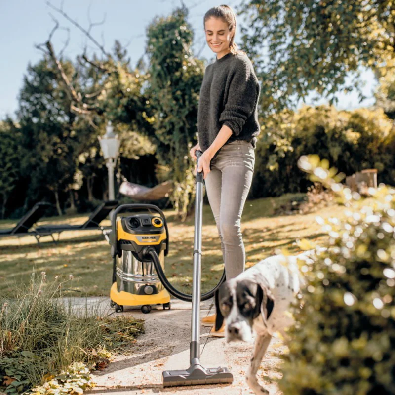 Karcher WD 6 P S V-30/6/22/T Odkurzacz warsztatowy z gniazdem i stalowym zbiornikiem (1300 W, 30 l, 6 m) - 1.628-361.0