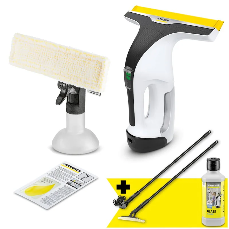 Zestaw Karcher WV 6 Plus + Lance teleskopowe do 1.5 m + Środek do czyszczenia RM 500