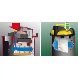 System otrzepywania filtra