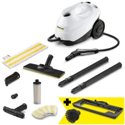 Zestaw Karcher SC 3 EasyFix + Nakładka do odświeżania dywanów + Duża okrągła szczotka