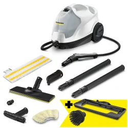 Zestaw Karcher SC 4 EasyFix + Nakładka do odświeżania dywanów + Duża okrągła szczotka