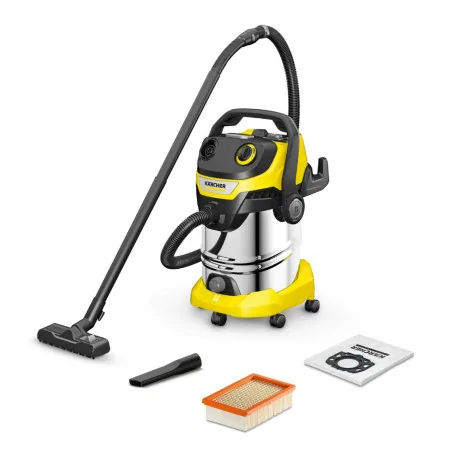 Karcher WD 5 S V-30/5/22 Odkurzacz warsztatowy ze stalowym zbiornikiem (1100 W, 30 l, 5 m) - 1.628-379.0