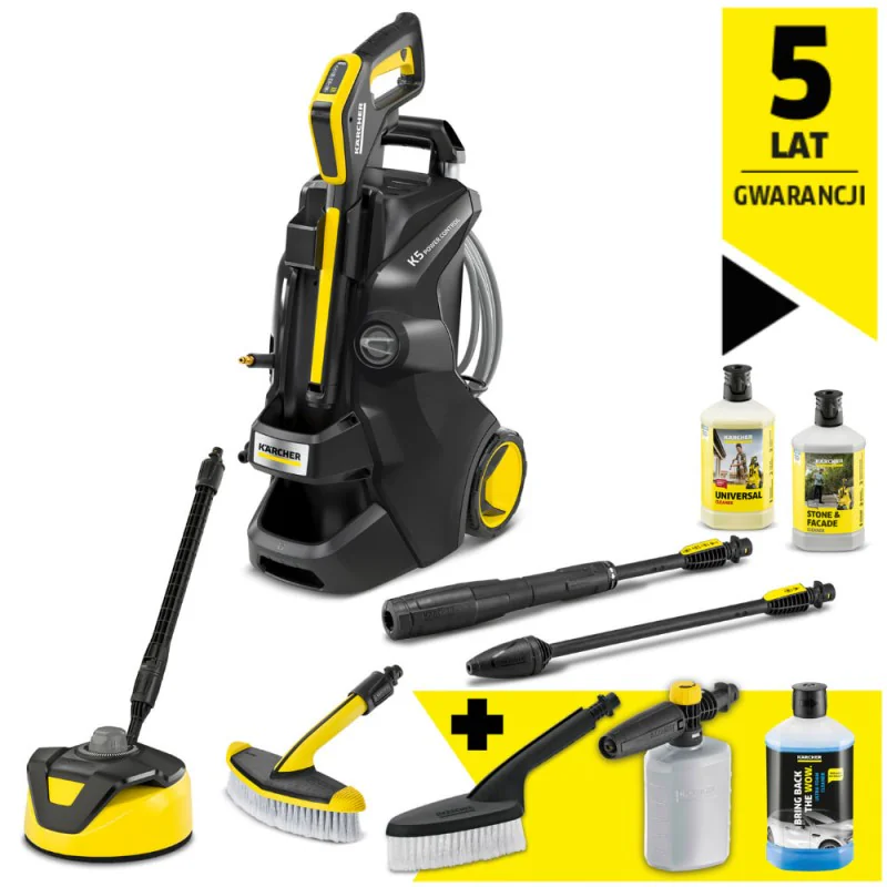 Zestaw Karcher K 5 Power Control Flex H&B + Miękka szczotka myjąca + Pianownica FJ 6 + Ultra piana