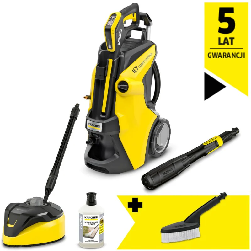 Zestaw Karcher K 7 Smart Control Home + T-Racer T 7 + Miękka szczotka myjąca Zestaw Karcher K 7 Smart Control Home + T-Racer T 7 + Miękka szczotka myjąca