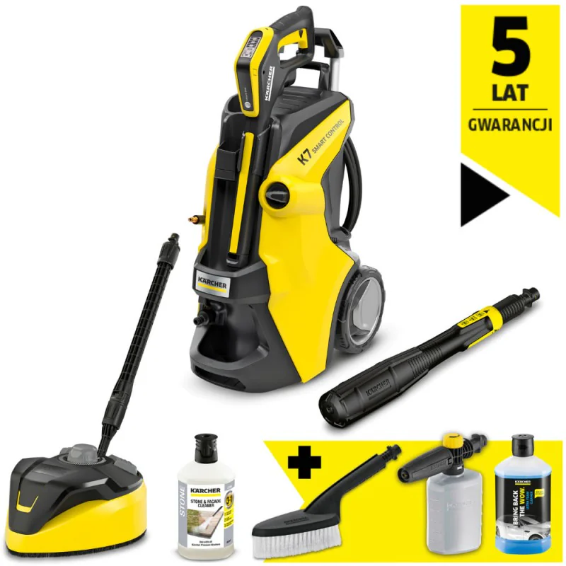 Zestaw Karcher K 7 Smart Control Home + T-Racer T 7 + Miękka szczotka myjąca + Pianownica FJ 6 + Ultra piana