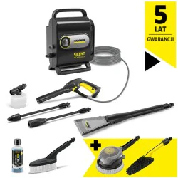 Zestaw Karcher K Silent Anniversary Edition + Szczotka obrotowa WB 130 + Szczotka do felg i kół