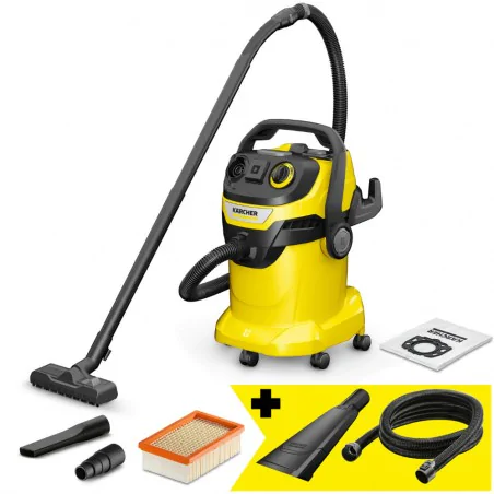 Zestaw Karcher WD 5 P V-25/5/22 + Ssawka samochodowa + Przedłużka węża ssącego 3.5 m