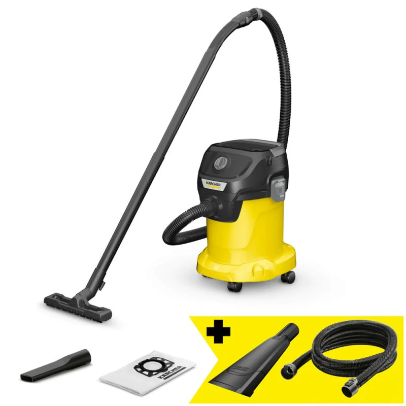 Zestaw Karcher KWD 3 V-17/4/20 + Ssawka samochodowa + Przedłużka węża ssącego 3.5 m