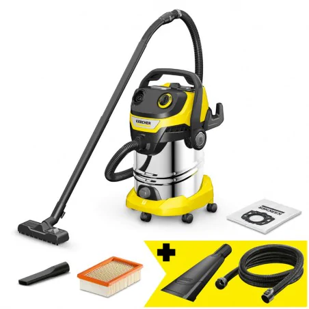 Zestaw Karcher WD 5 S V-30/5/22 + Ssawka samochodowa + Przedłużka węża ssącego 3.5 m