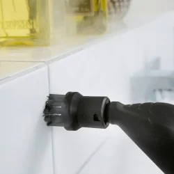 Zestaw Karcher SC4 Deluxe + Okrągła duża szczotka + Nakładka do odświeżania dywanów