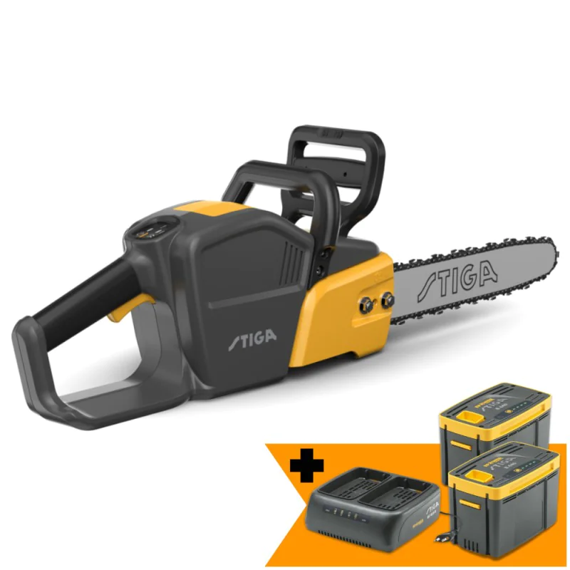Zestaw Stiga CS 700e + 2x Akumulator 4 Ah + Podwójna ładowarka