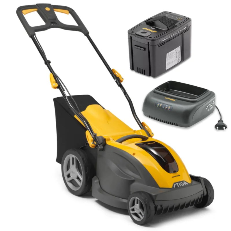 Stiga Combi 340e Kosiarka akumulatorowa w zestawie z akumulatorem i ładowarką (0.86 kW, 38 cm, 40 l) - 294386068/ST2