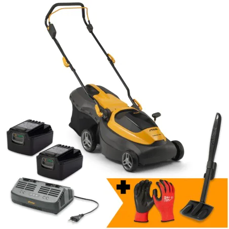 Zestaw Stiga Collector 140e + Rękawice + Skrobak do czyszczenia kosiarki