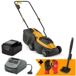 Zestaw Stiga Collector 132e + Rękawice + Skrobak do czyszczenia kosiarki