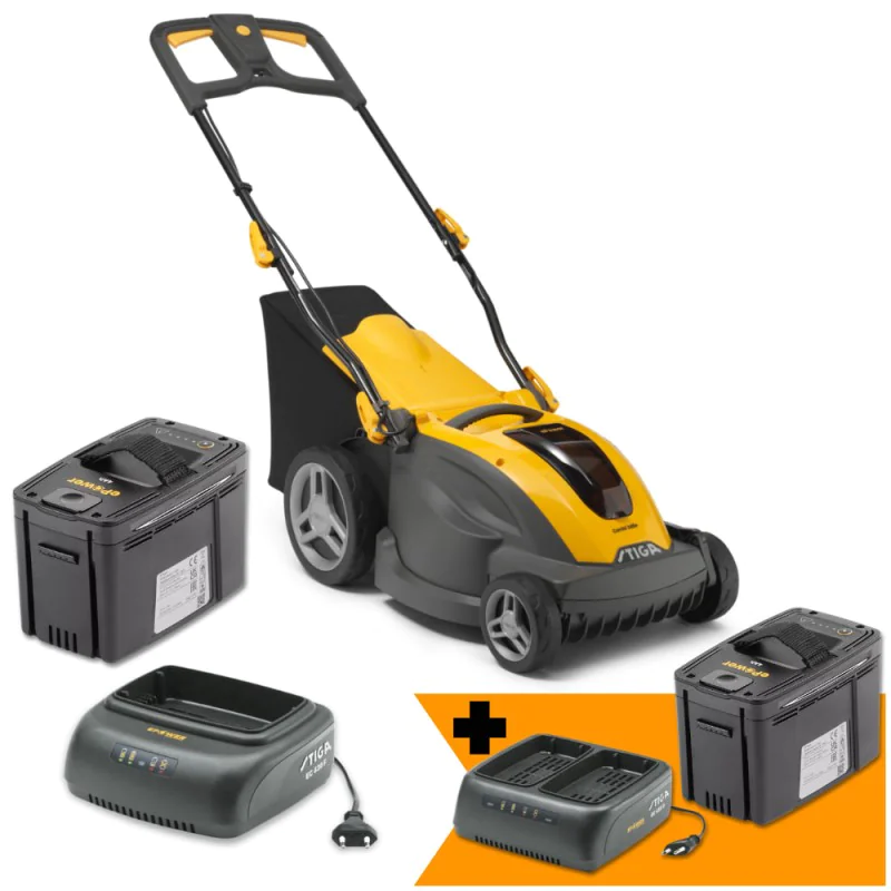 Zestaw Stiga Combi 340e + Akumulator 4 Ah + Podwójna ładowarka