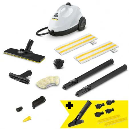 Zestaw Karcher SC 2 EasyFix Plus + Szczotki szczelinowe + Szczotka do fug XXL + Listwy szczotkowe