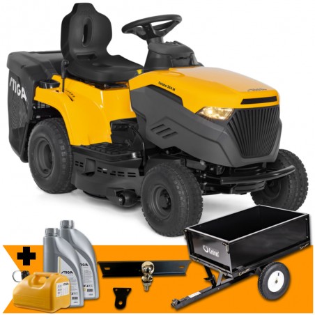 Traktor ogrodowy spalinowy Stiga Estate 384 M (6,3kW 3000m² Manual) SET