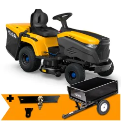 Zestaw Stiga Estate 798e + Przyczepka max. 225 kg + Hak