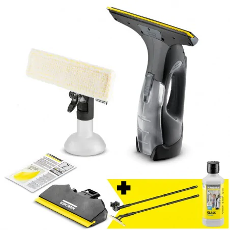 Zestaw Karcher WV 5 Plus N Black Edition + Środek do czyszczenia RM 500 + Lance teleskopowe do 1.5 m